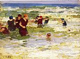 Edward Henry Potthast At the Beach I painting
